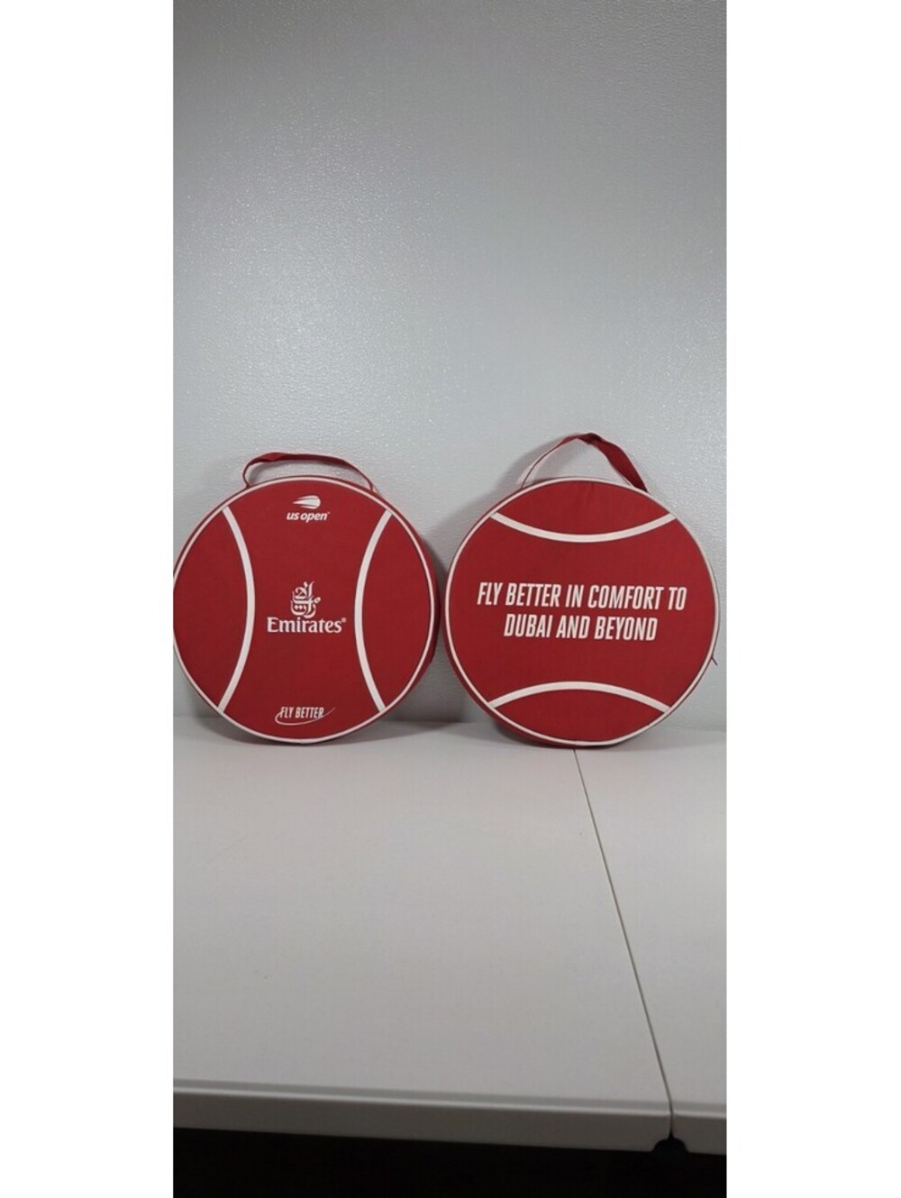 US Open Tennis Stadium Seat Emirates Airlines Red Seat Cushion 15" 2023 Set Of 2